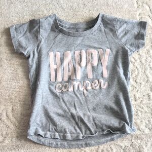 Peek Gray and Pink 'Happy Camper' Shirt -18/24m